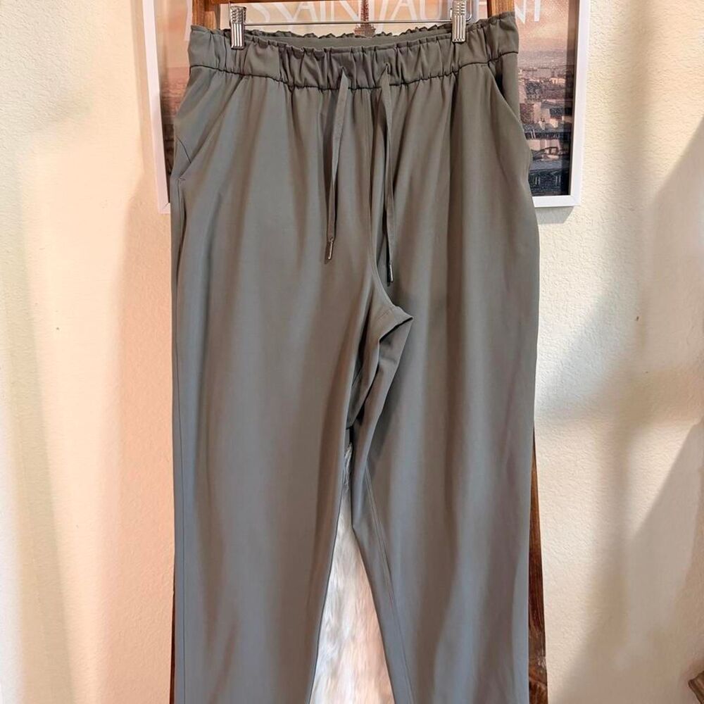 Lululemon Women's Khaki and Green Joggers-tracksuits